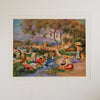 Rare Vintage 50s Renoir Landscape called The Washerwomen Art Print at Golden Rule Gallery in Excelsior, MN