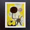 Vintage 50s Miró Woman and Bird in Front of the Sun Art Print