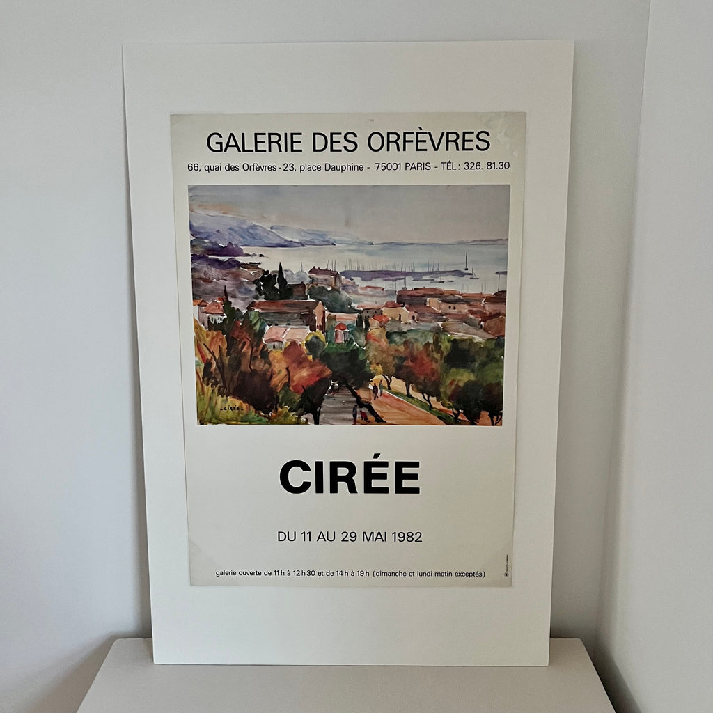 Vintage Exhibition Poster from French Galerie Des Orfèvres in 1982