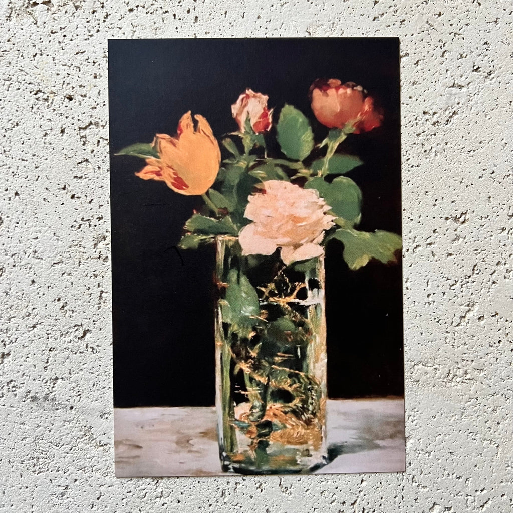Manet Roses and Tulips Floral Art Print
