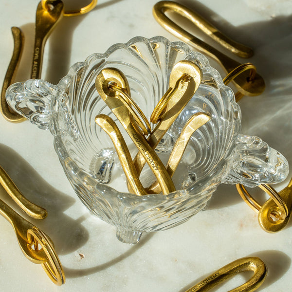 Brass Hook Key Ring by Civil Alchemy 