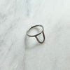 Hammered Sterling Silver Arch Stacking Ring at Golden Rule Gallery in Excelsior, MN