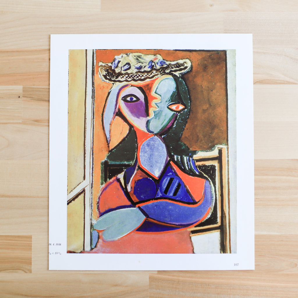 Pablo Picasso | Vintage Art Print | Abstract Portrait | Golden Rule Gallery