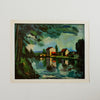 Vintage Landscape 40s Vlaminck River Banks Swiss Art Print at Golden Rule Gallery in Excelsior, MN