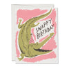 Snappy Birthday Card | Snappy Birthday Alligator Card | Crocodile Snappy Birthday Card | Golden Rule Gallery | Excelsior, MN