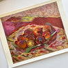 Collectible Fruit Still Life | Beautiful Vintage Art | Rare Vintage 1950’s Bonnard “Peaches” Still Life Swiss Art Print | Golden Rule Gallery | Featured in Vogue