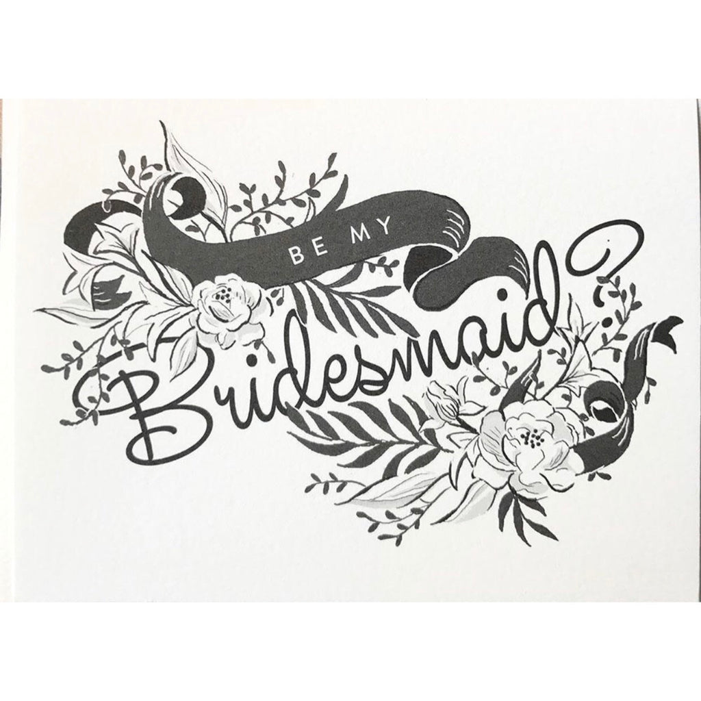Be My Bridesmaid Card | Bridesmaid Card | Wedding Party Card | Amy Heitman | Golden Rule Gallery | Excelsior, MN
