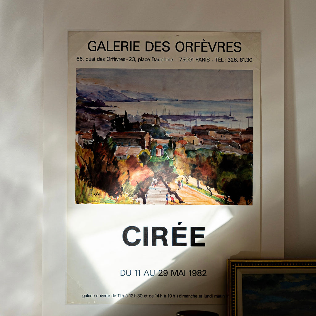 Vintage 1982 Ciree French Art Gallery Exhibition Poster