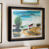 Framed Vintage 70d Vlaminck Landscape Art 