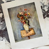 Rare Vintage 40s Weber Still Life with Flowers Art Print