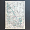 Vintage 1940s Idaho State Census Atlas Map Art Print at Golden Rule Gallery in Excelsior, MN