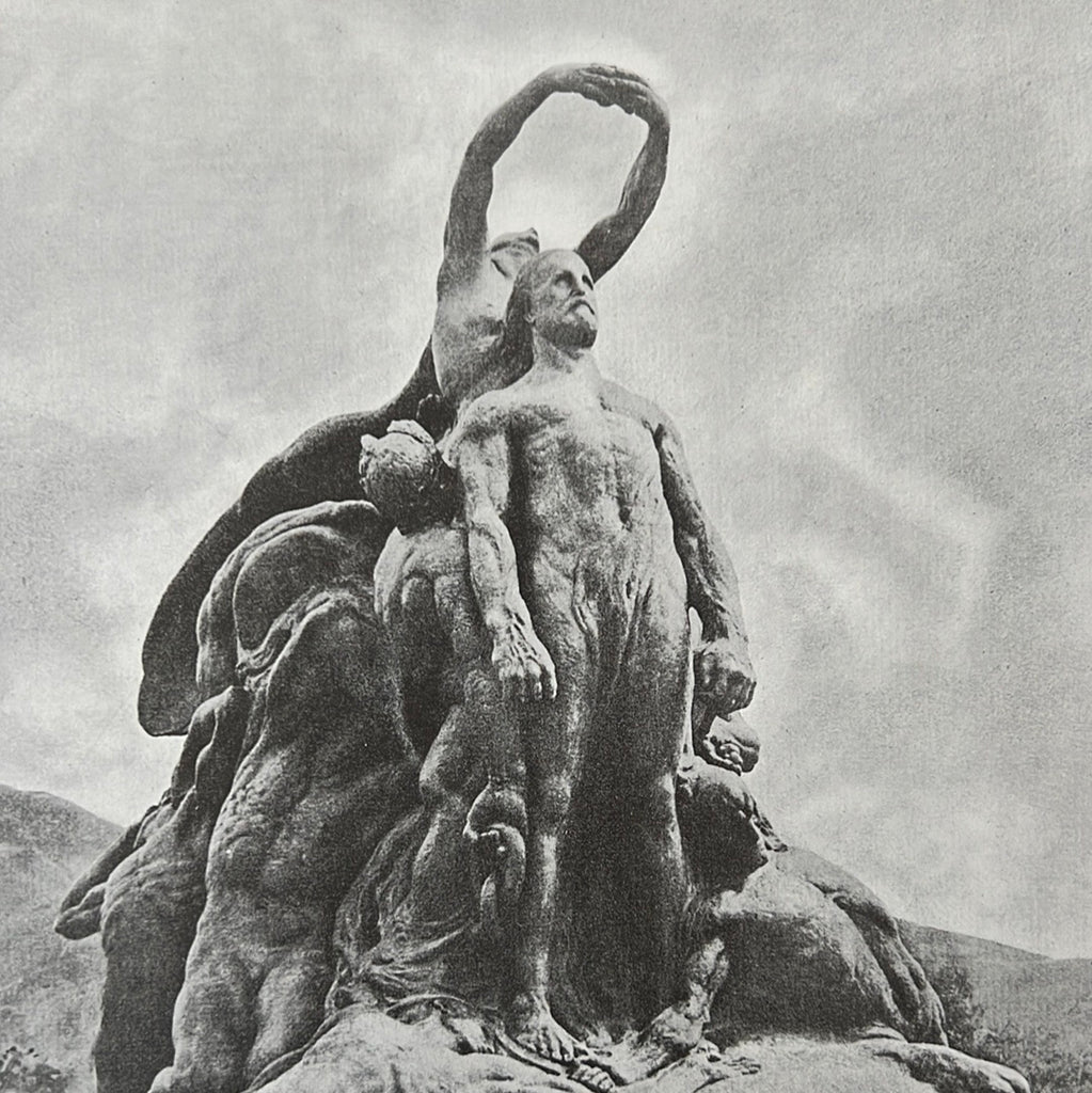 Antique 1917 Allies in Art Italian Sculpture Art Prints