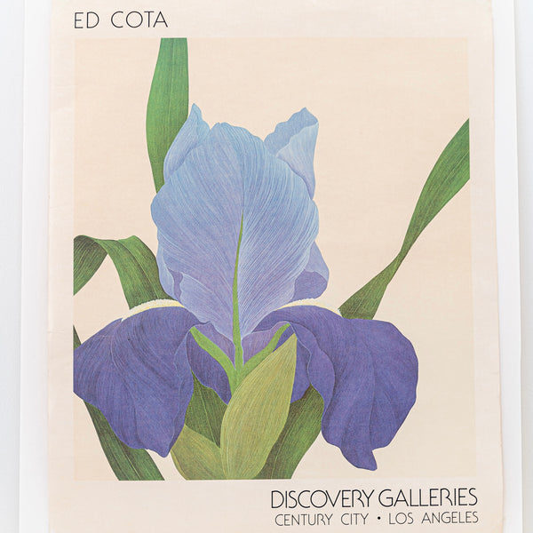 Vintage Ed Cota Floral Art Poster