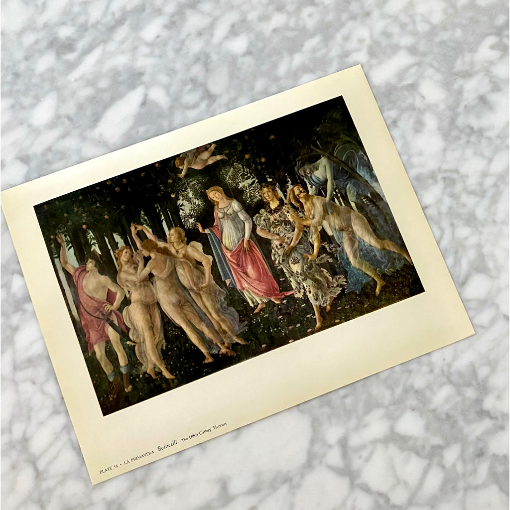 La Primavera | Botticelli Filipepi | 1481-2 | Renaissance | Mythological Scene | Vintage Art Prints | Art History | Golden Rule Gallery