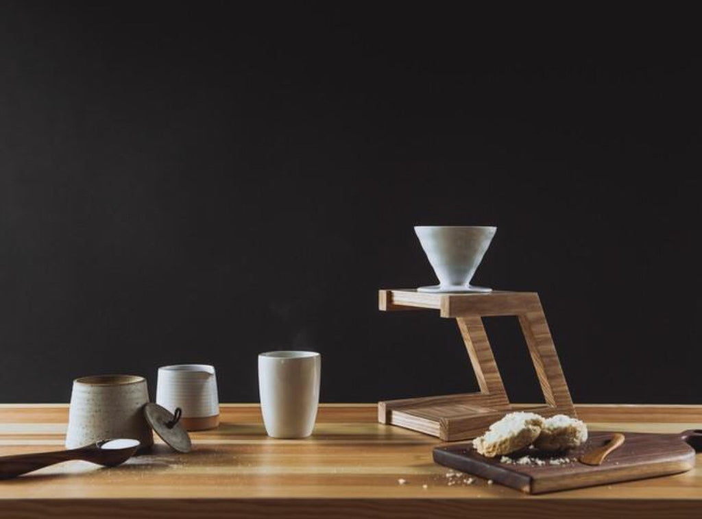 Pour-Over Stand | Drip Coffee Wooden Stand | Minneapolis Artists | Minnesota Made | Golden Rule Gallery | Excelsior, MN
