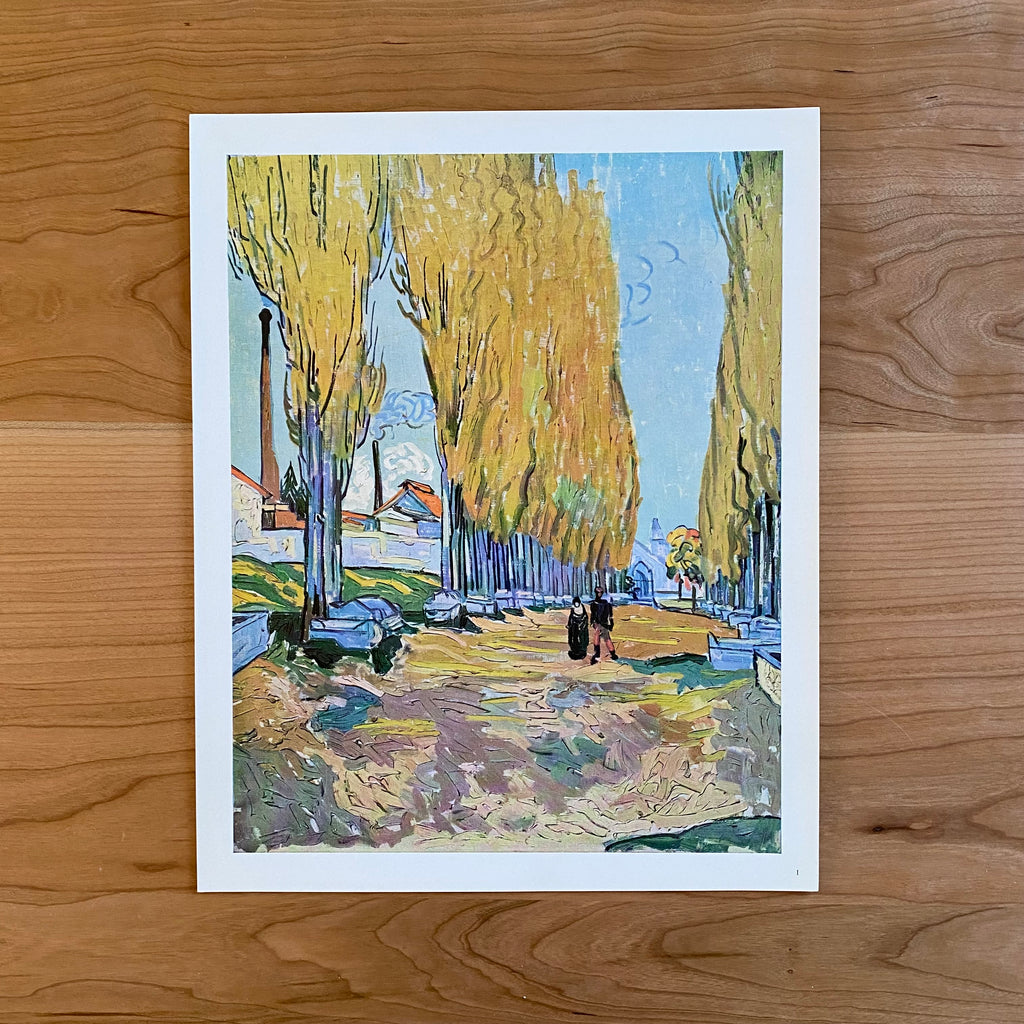 Les Alyscamps Van Gogh Vintage Art Print