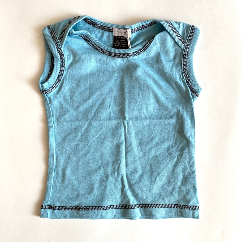 Baby Soy Basic Solid Tank Tee in Ocean Blue at Golden Rule Gallery in Excelsior, MN