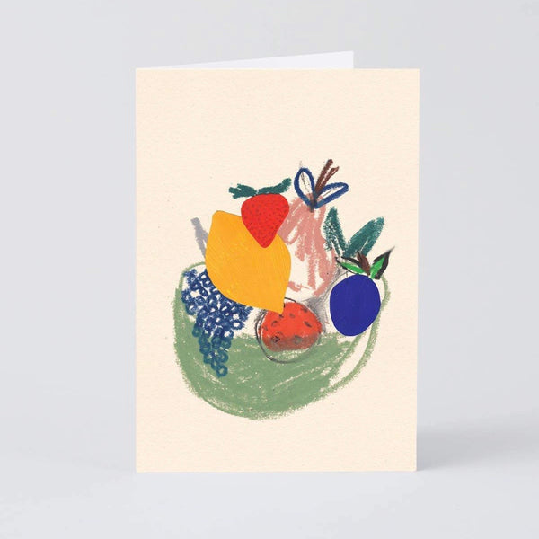 Fruit Bowl Art Card | Fruit in a Bowl Card | Fruit Greeting Card | Golden Rule Gallery | Excelsior, MN | Wrap | Wrap Magazine Art CArd
