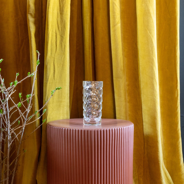 Vintage Cut Glass Vase | Unique Triangular Shape | Golden Rule Gallery | Minneapolis