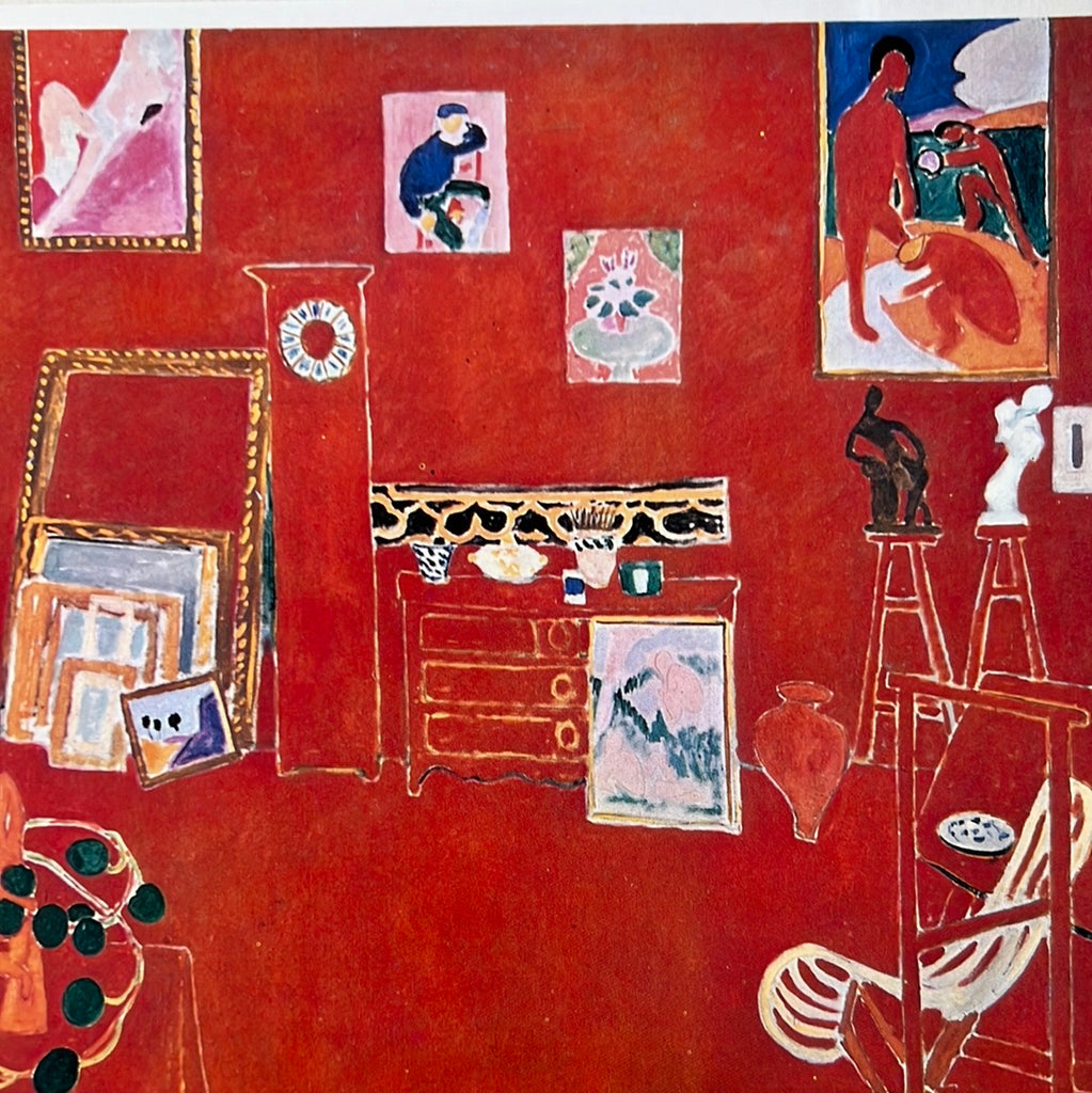 Vintage 1976 Henri Matisse Red Studio L Atelier Rouge Le Panneau vintage-1976-henri-matisse-red-studio-l-atelier-rouge-le-panneau