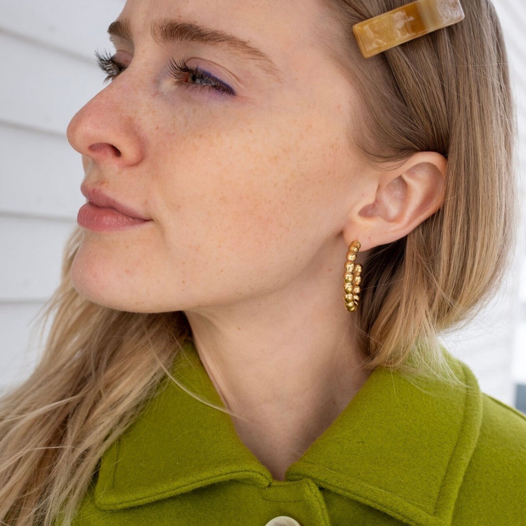 Spindle Hoops | Spindle Earrings | Michelle Starbuck Designs | Golden Rule Gallery | Excelsior, MN