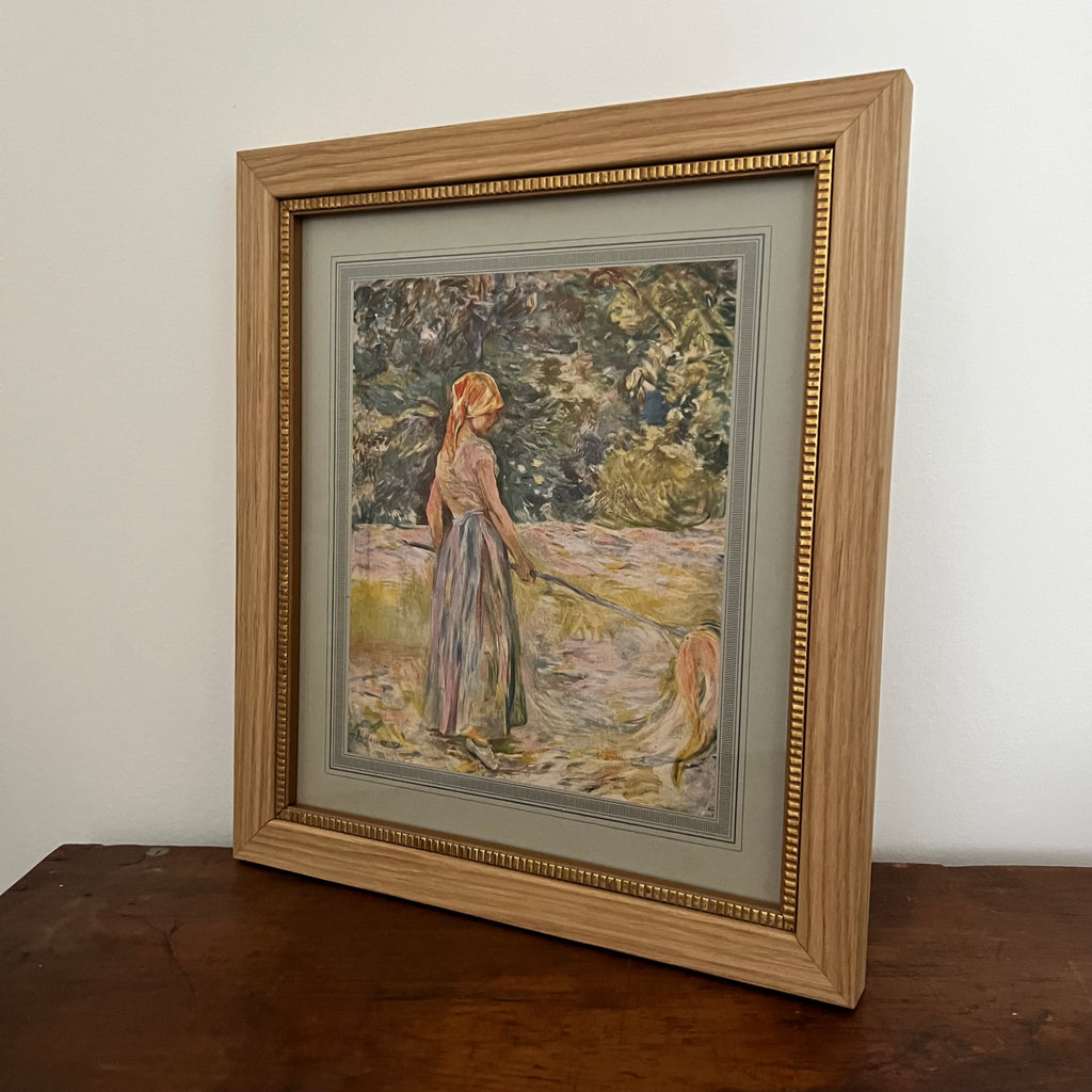 Pretty French Antique Framed Art Print at Golden Rule Gallery in Excelsior, MN