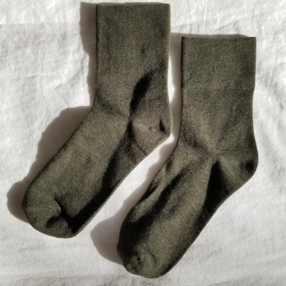 Olive Green Sneaker Socks