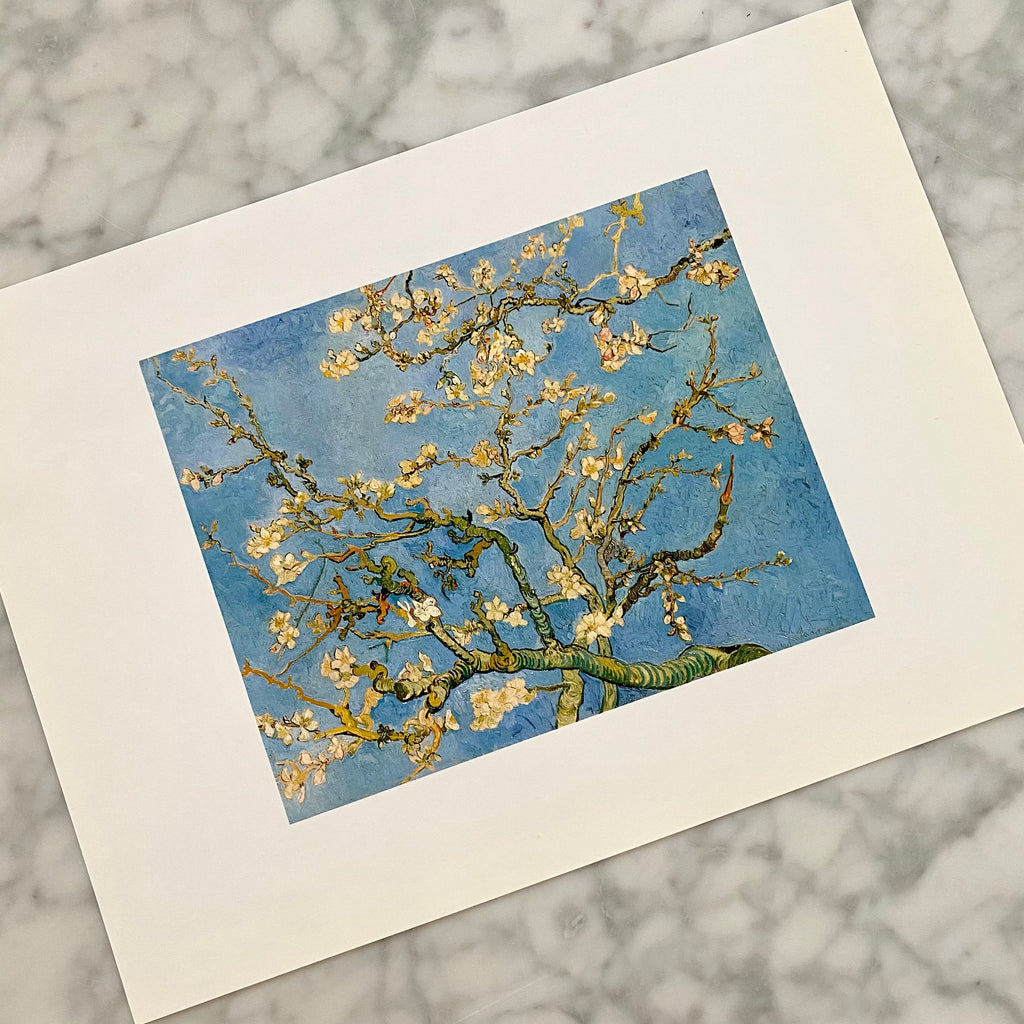 Vintage Van Gogh Blossom Art Print | Vintage 90s Assorted Floral Print | Vintage Floral Art Prints | Vintage 1995 Flower Art Prints | Golden Rule Gallery | Excelsior, MN | Vintage Art Prints