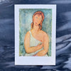 Vintage 1958 Nude Female Portrait by Modigliani at Golden Rule Gallery in Excelsior, MN