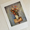 Vintage Still Life with Flowers Art Print by Weber