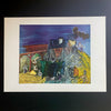 Vintage 1954 Raoul Dufy "Threshing" Offset Lithograph | Midcentury French Farming Art | French Wheat Fields | Harvest