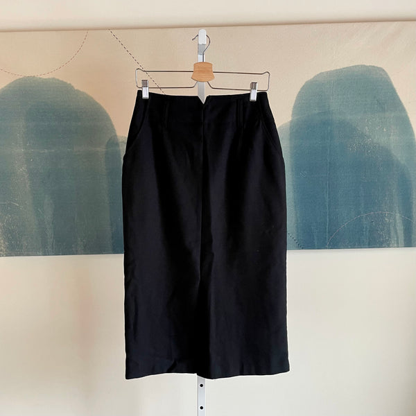 Vintage 80s Thick Long Skirt | Vintage Black Long Skirt with Pockets | 1980s Thick Black Skirt | Golden Rule Gallery | J'adore Beddor | Jadore Beddor Vintage | Excelsior, MN | Minnesota Artists | MPLS Curated Vintage