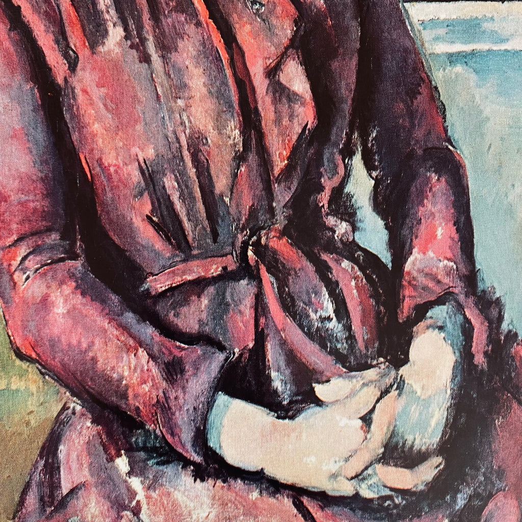 Vintage 1960 Cézanne "Madame Cézanne" Portrait Art Print | Vintage Madame Cezanne Art Print | 60s Cezanne Portrait Art Print | Vintage Art Prints | Golden Rule Gallery | Excelsior, MN