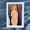 Vintage Modigliani 1958 Nude Female Portrait Art Print at Golden Rule Gallery in Excelsior, MN