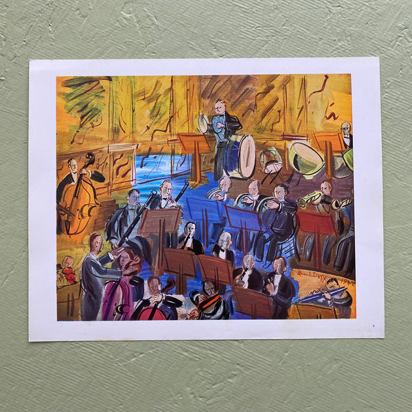 Vintage 50s Dufy The Orchestra Art Print