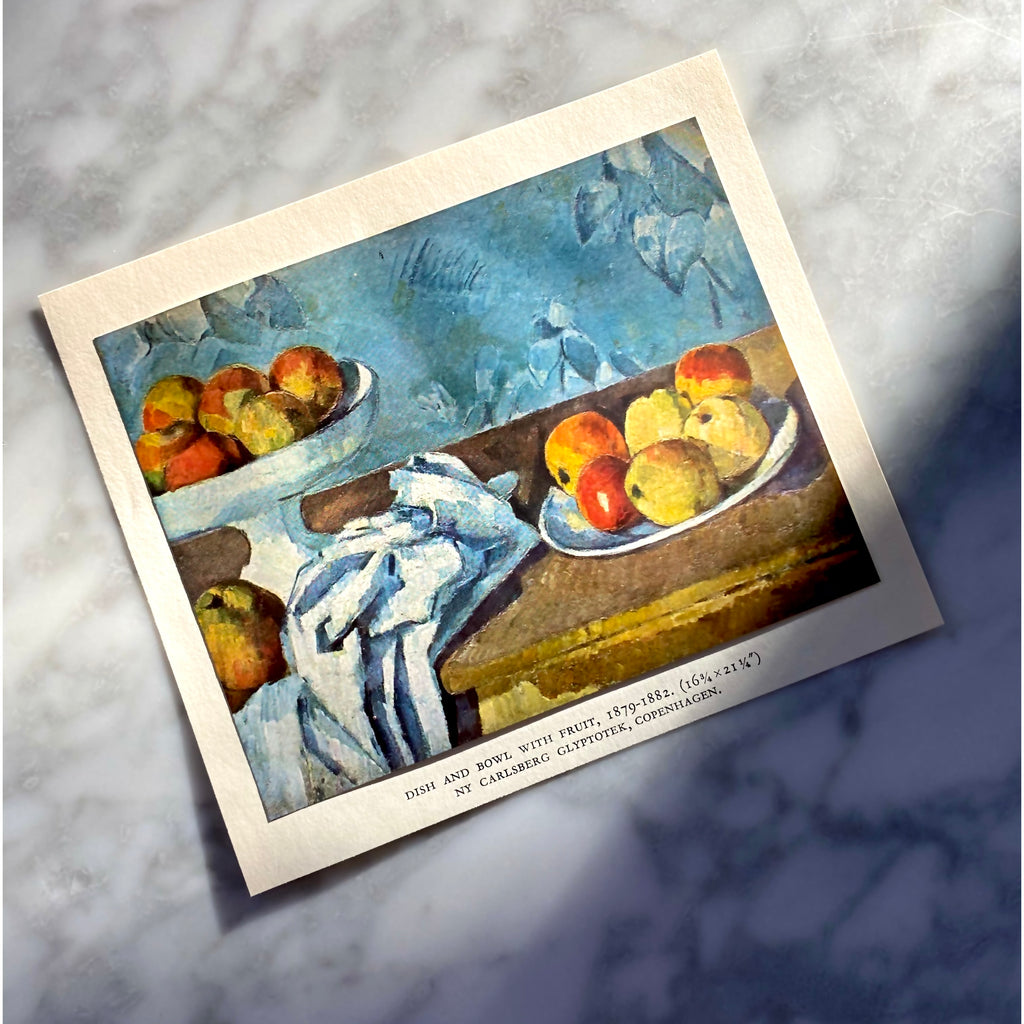 Vintage 1954 Cezanna Fruit Still Life Art Print