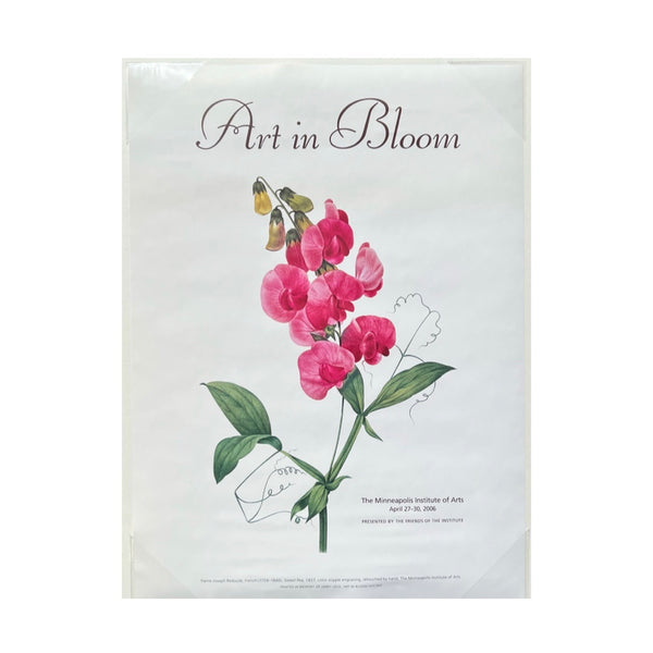 MIA Art in Bloom 2006 Museum Exhibition Poster Sweet Pea Flower