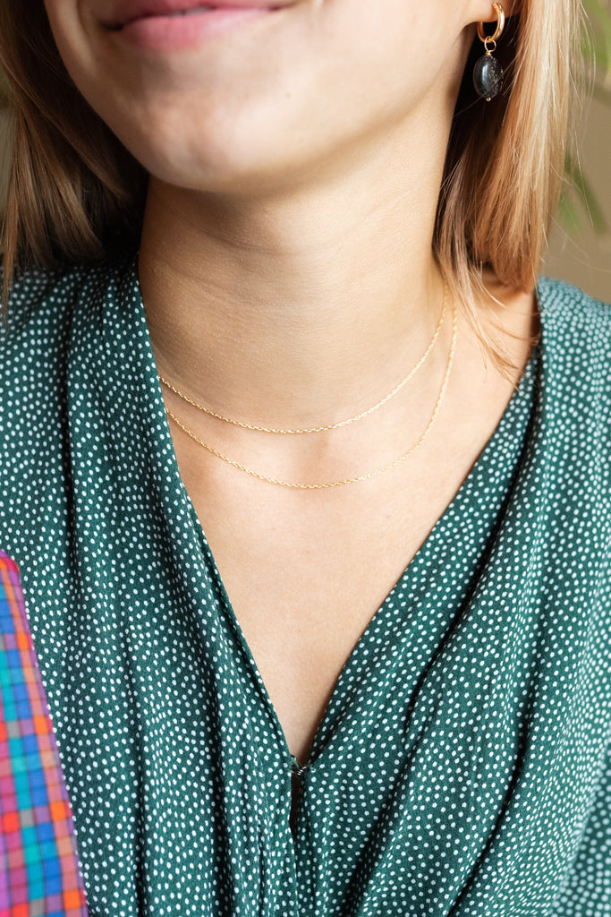 14KT Gold Filled Dainty Layering Chain Necklace