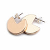 Neal Leda Stud Earrings in Bronze | Bronze Pacman Earrings | Golden Rule Gallery | Minnesota Artists | Minnesota Made Jewelry | Excelsior, MN