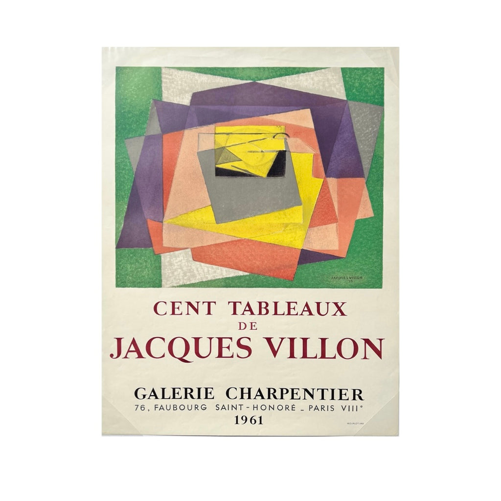 Vintage Jacques Villon 1961 "Cent Tableaux" French Exhibition Poster