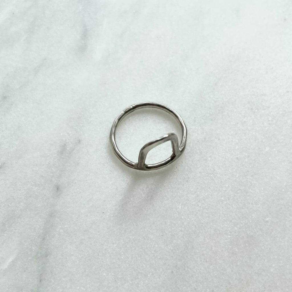 Dainty Sterling Silver Arch Stacking Ring at Golden Rule Gallery in Excelsior, MN