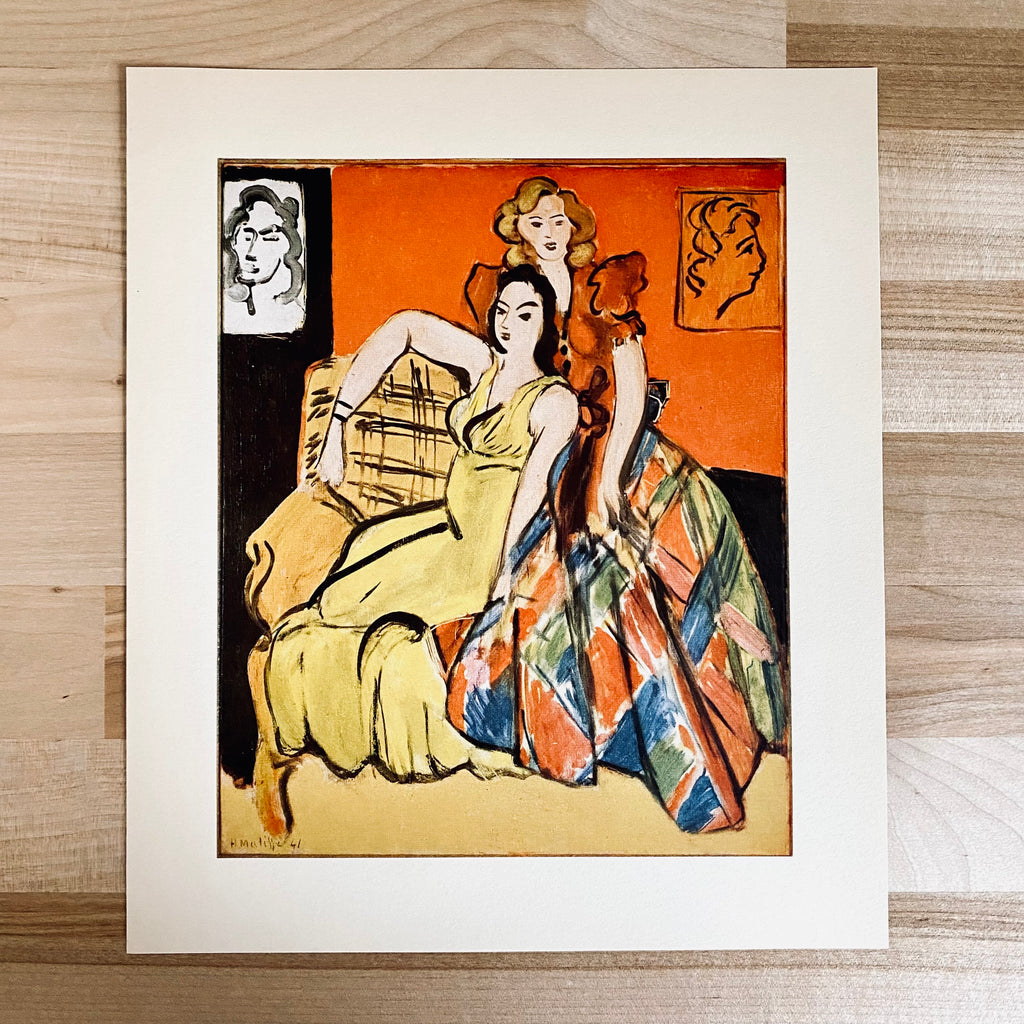 vernieuwen sympathie Bot Vintage Matisse “Les Deux Amies" Lithograph Art | Golden Rule Gallery –  GOLDEN RULE GALLERY