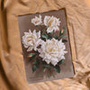Antique German White Rose Art Print