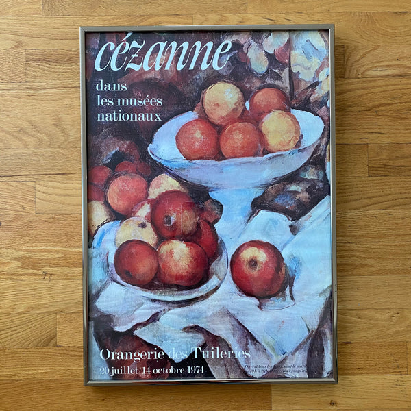 Vintage 1974 French Art Exhibition Poster | Vintage Cezanne Exhibition Poster | Cezanne French Oranges Exhibition Poster | Golden Rule Gallery | Excelsior, MN