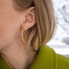 Spindle Hoop Earrings | Spindle Hoops | Michelle Starbuck Designs | Golden Rule Gallery | Excelsior, MN