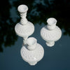 Set of Two Vintage 80s Milk Glass Candle Holders from J'adore Beddor Vintage