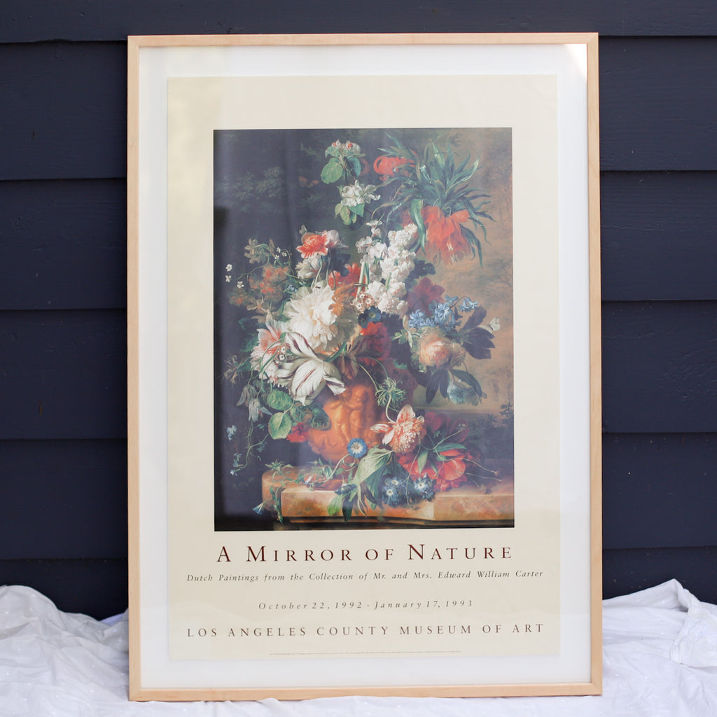 Vintage Exhibition Poster | Collectible | Floral Still Life | Art Dealer | Golden Rule Gallery
