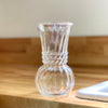 Vintage Fluted Glass Vase with Braided Middle Detail by Golden Rule Gallery in Excelsior, MN