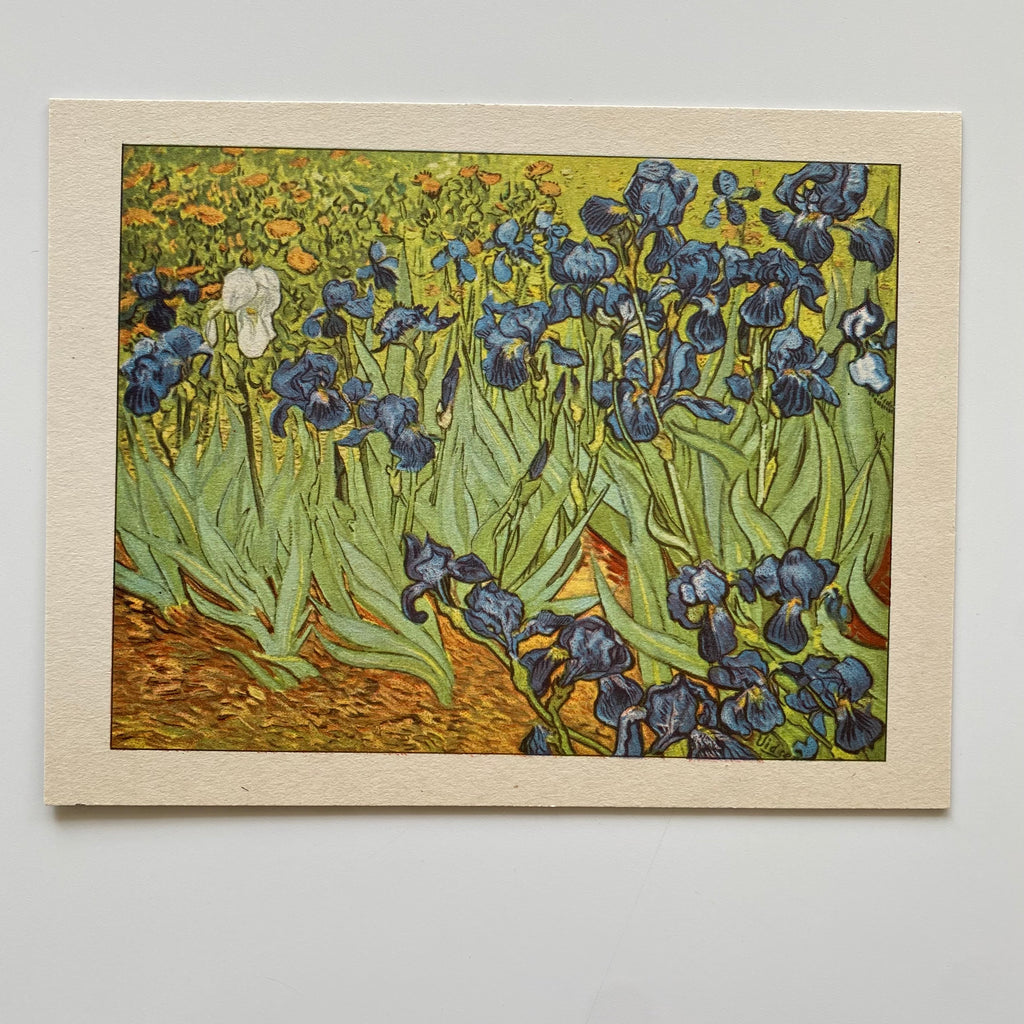 Vintage 1946 Van Gogh Iris Art Plate Print
