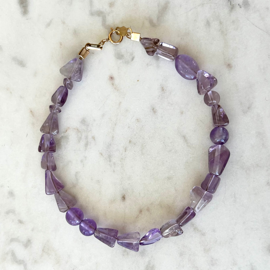 Protextor Parrish Amethyst Bracelet in Gold at Golden Rule Gallery 